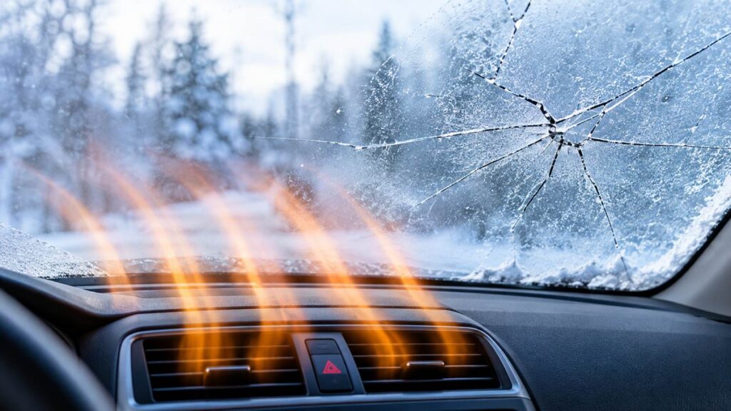 Winter Thermal Shock: Why Blasting Your Defroster Can Crack a Cold Windshield